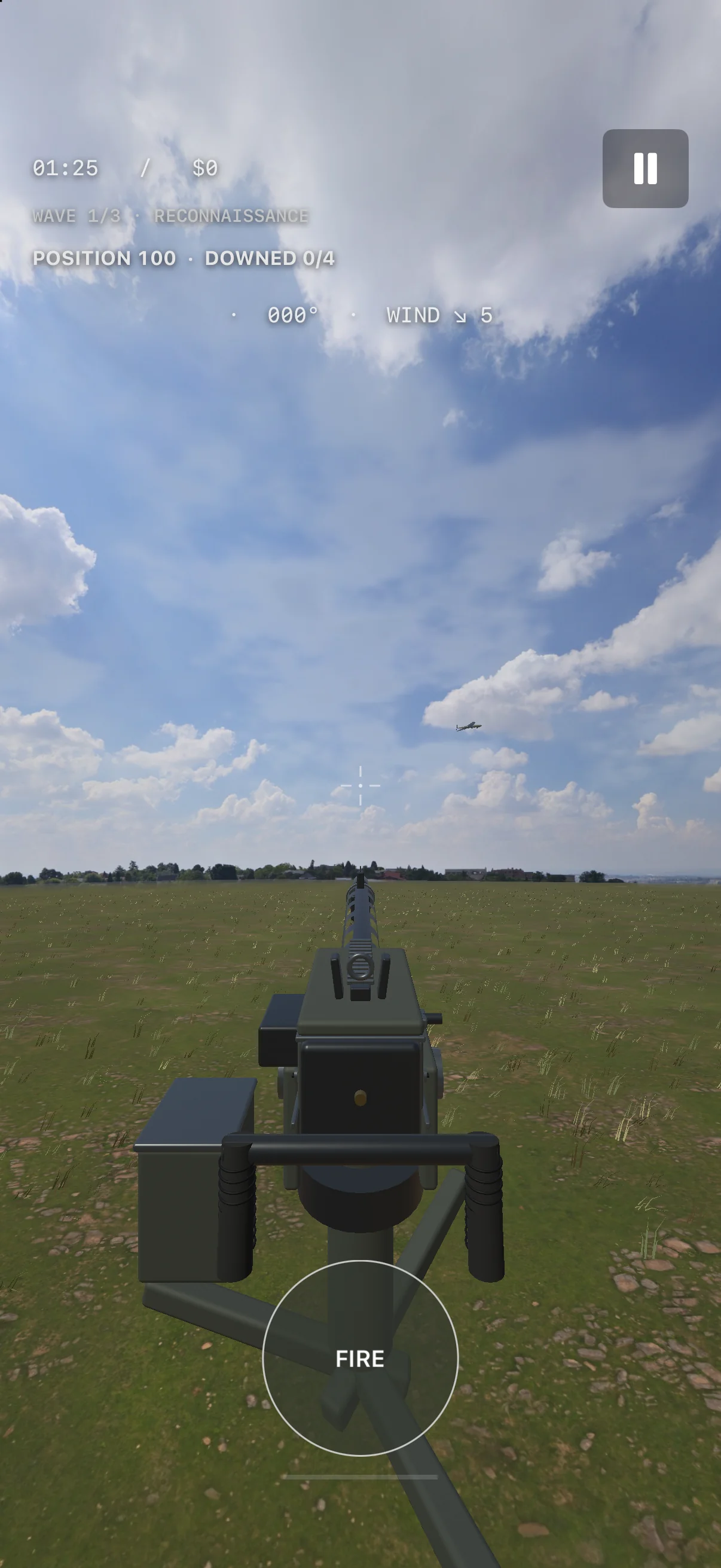 Drone Backlash combat screen in English.